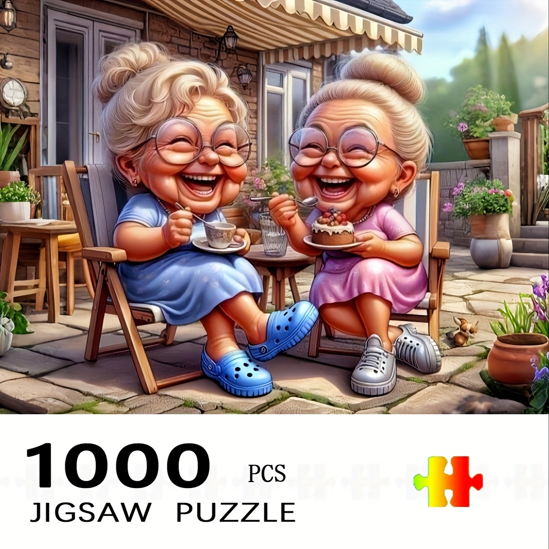 Home Decor Games Free - 1000pcs Grandma'S Afternoon Tea Jigsaw Puzzle