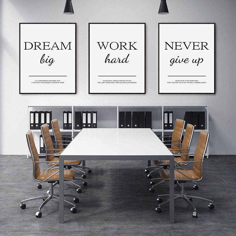 Home Decor Quotes On Wall - 3PCS--Modern Living Room Simple Decorative Picture