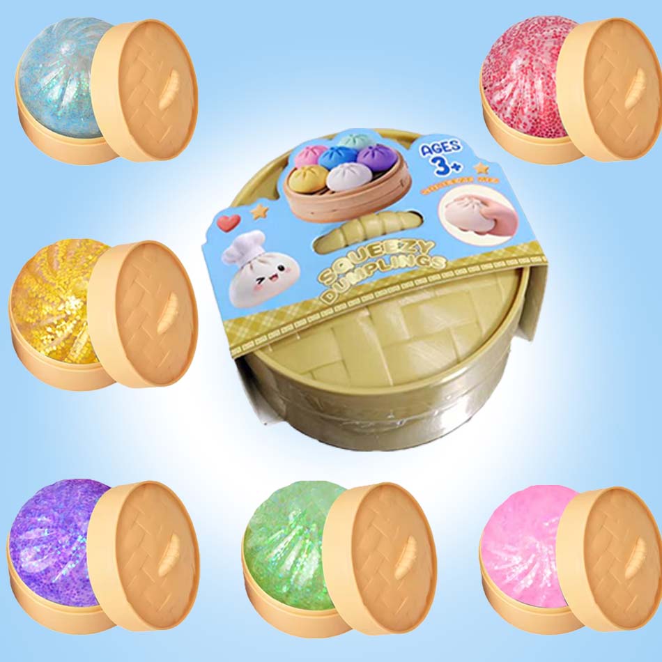 Home Decor On Sale - Hot sale Colorful dumpling squishy Stress