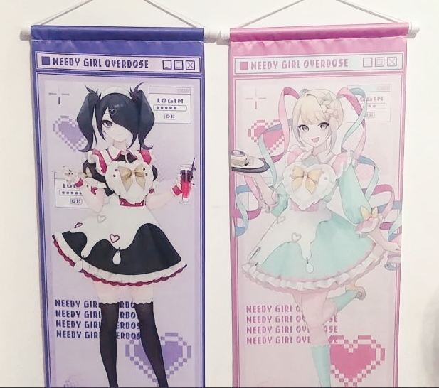 Home Decor Games Free - Rain Anime Poster Scroll NEEDY GIRL