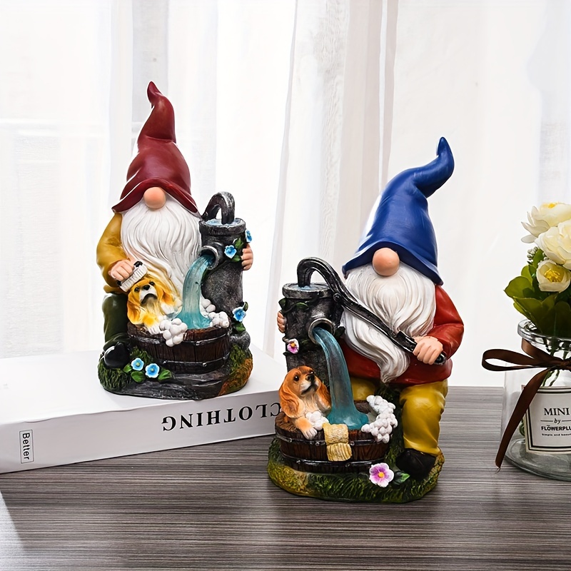 Home Decor Outside - Solar Garden Outdoor Statue Light, Gnome