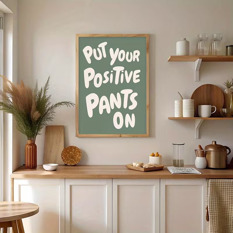 Modern Green Put Your Positive - огляд і ціна Home Decor Quotes On Wall
