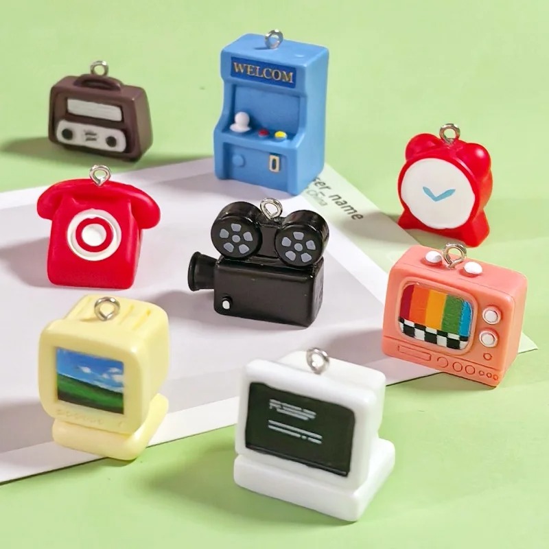8pcs 3D Mini Computer Game Con - огляд і ціна Vintage Alarm Clock
