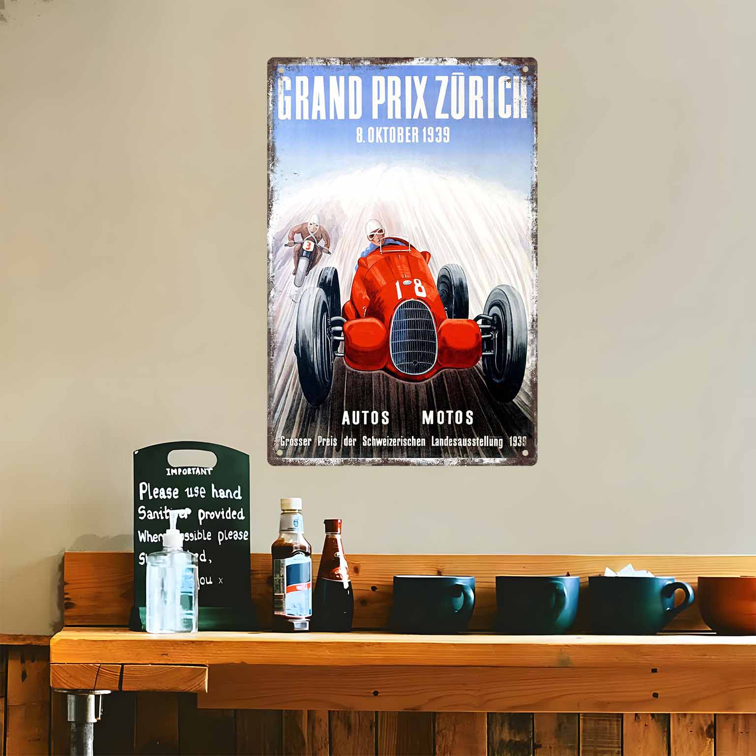 2D FLAT 1pc Grand Prix Zurich  - огляд і ціна Home Decor Zurich