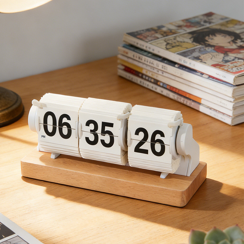 Vintage Wooden Desk Clock 3-Pa - огляд і ціна Vintage Alarm Clock