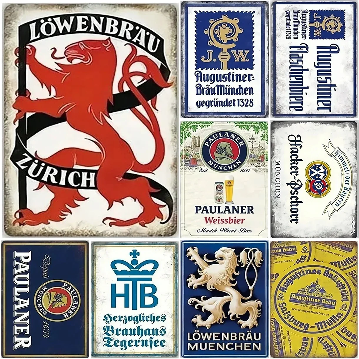 Metal Tin Signs Zurich Paulane - огляд і ціна Home Decor Zurich