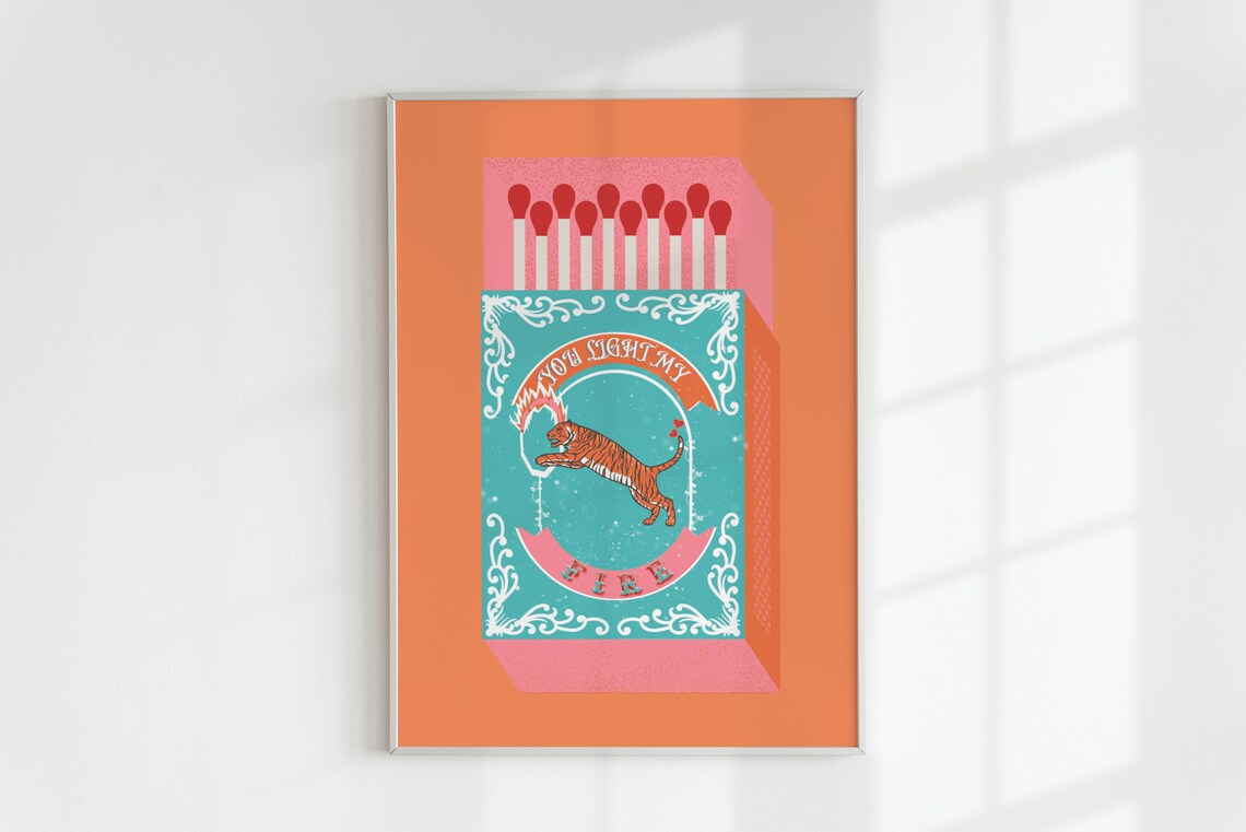 You Light My Fire Orange Match - огляд і ціна Home Decor Orange