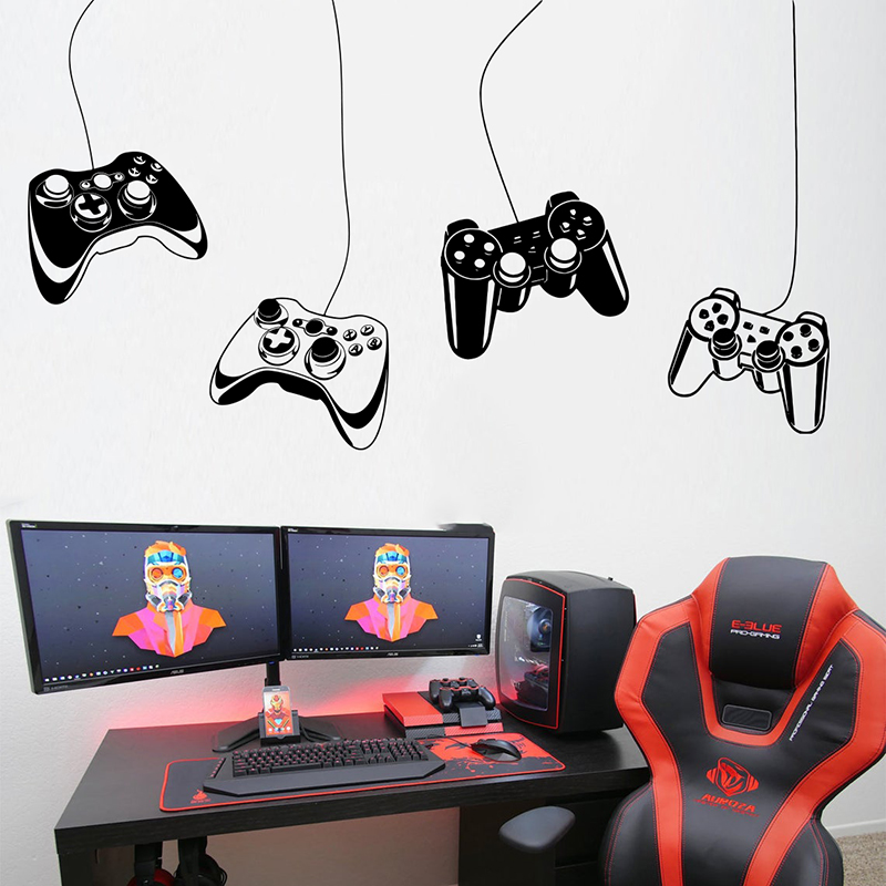 4Pcs Game Controller Wall Stic - огляд і ціна Home Decor Xbox Games