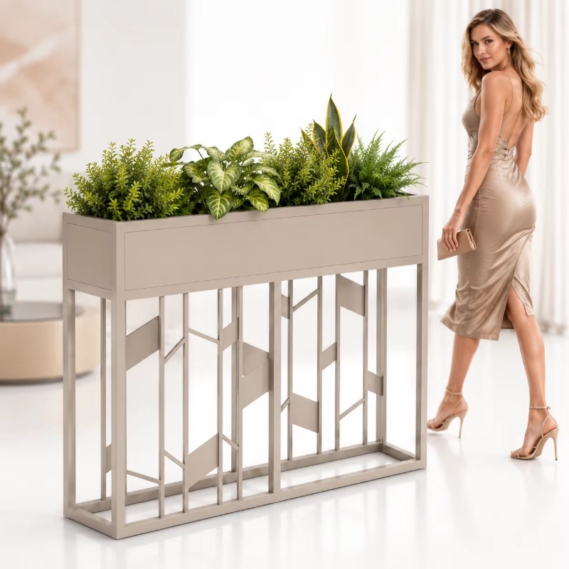 Matte Black Metal Planter Box  - огляд і ціна Room Divider Screen