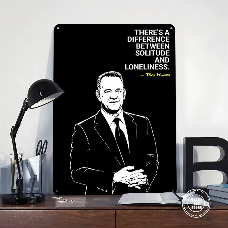 Tom Hanks Quote on Solitude 3D - огляд і ціна Home Decor Quotes On Wall