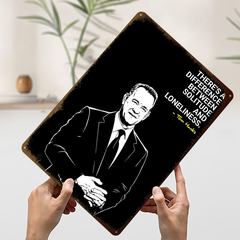 Tom Hanks Quote on Solitude 3D - огляд і ціна Home Decor Quotes On Wall