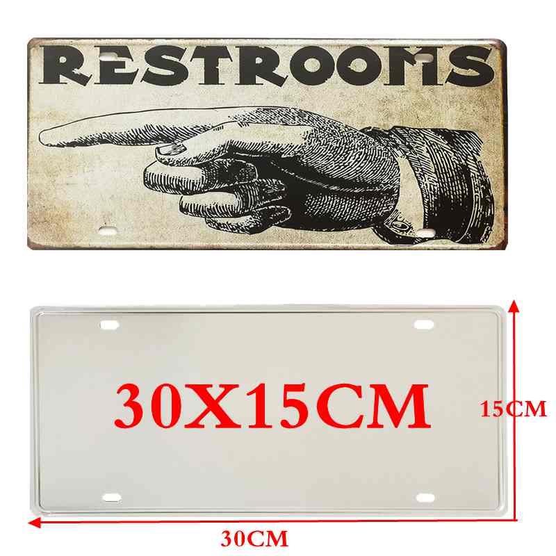 【YZFQ 】30X15CM  Metal Signs  Z - огляд і ціна Home Decor Zurich