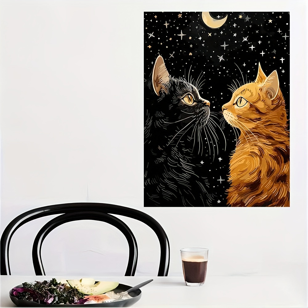 Vibrant Black Cat and Orange C - огляд і ціна Home Decor Orange