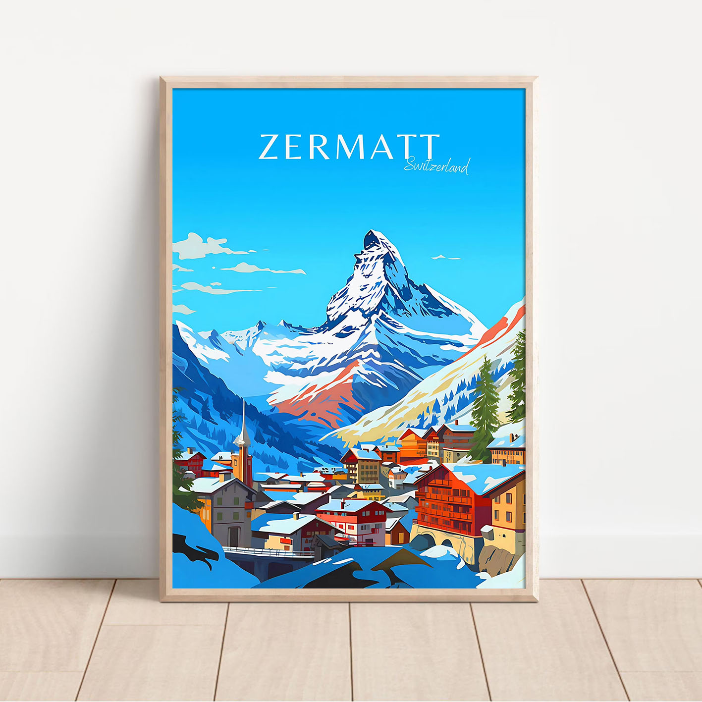 Swiss Alps Winter Landscape Ca - огляд і ціна Home Decor Zurich