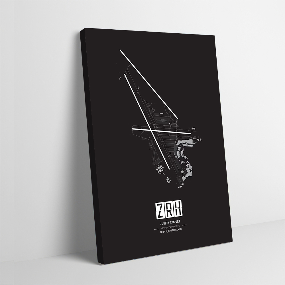 Zurich Airport Map Printing Po - огляд і ціна Home Decor Zurich