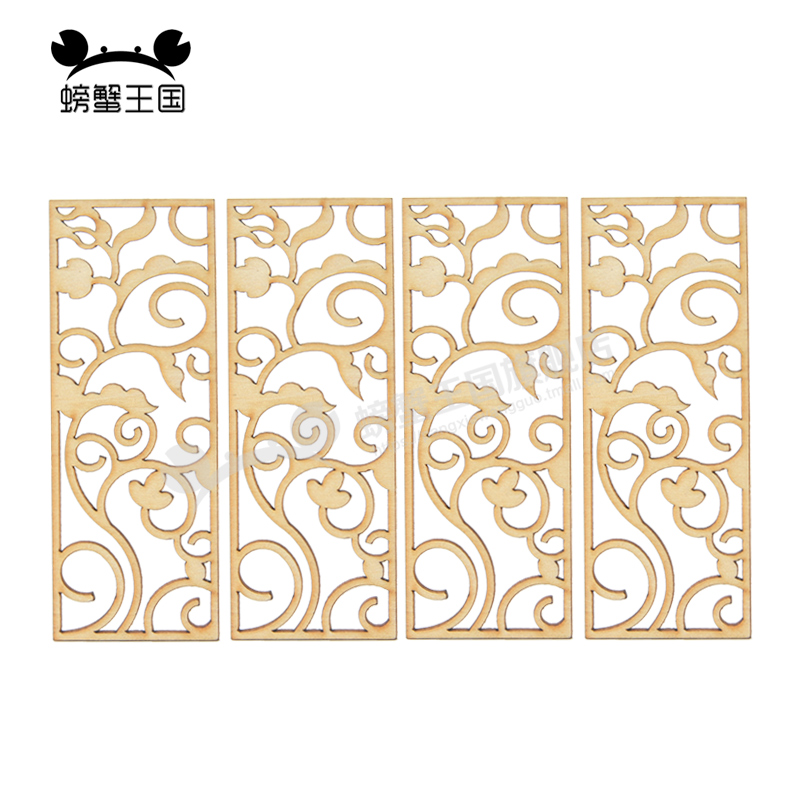 4pcs Wooden Miniature Partitio - огляд і ціна Room Divider Screen