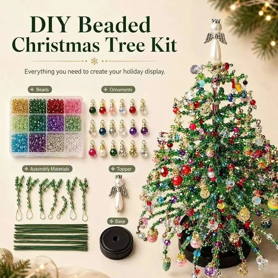 DIY Christmas Tree Bead Kit Be - огляд і ціна Home Decor Xmas Tree