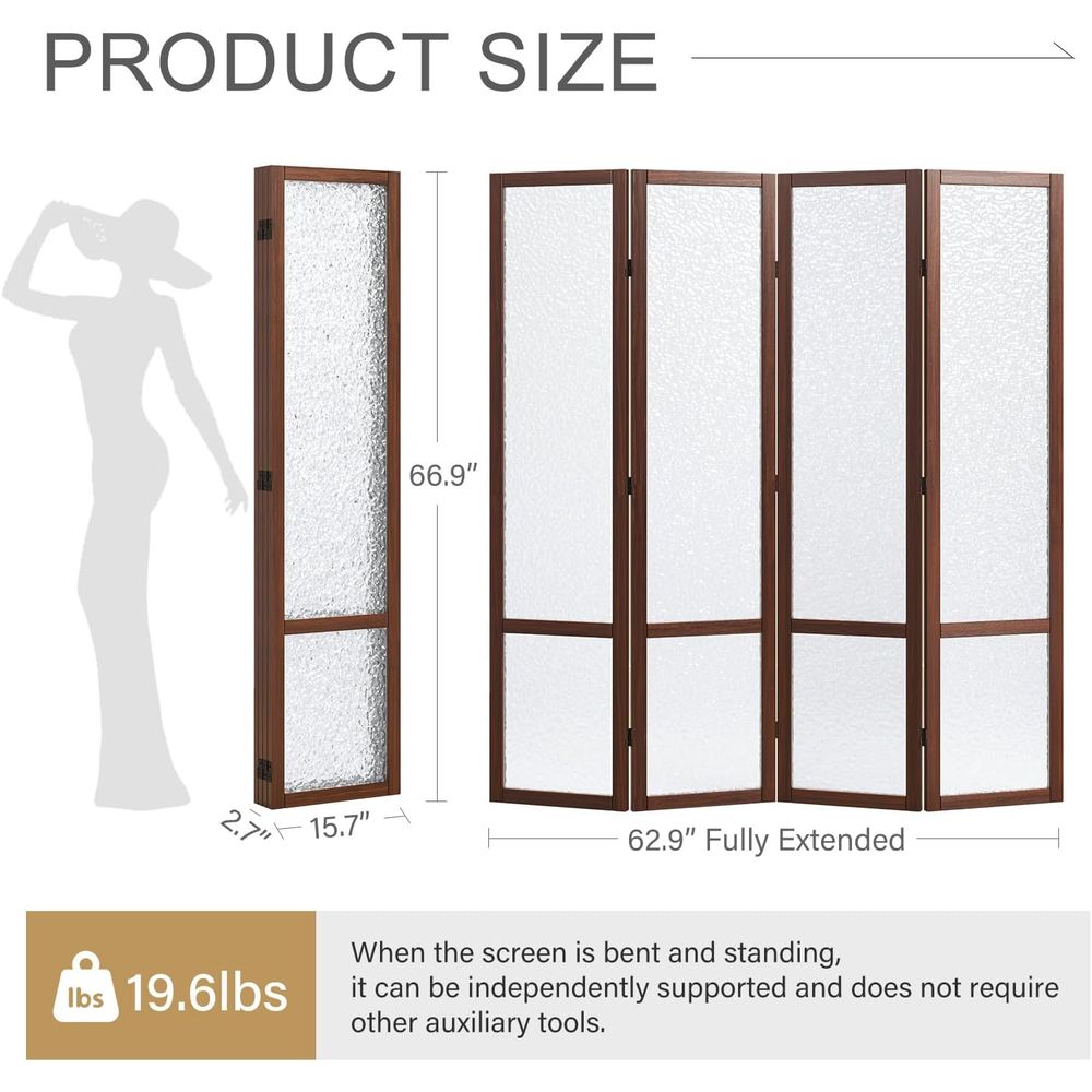 4-Panel Acrylic Folding Room D - огляд і ціна Room Divider Screen