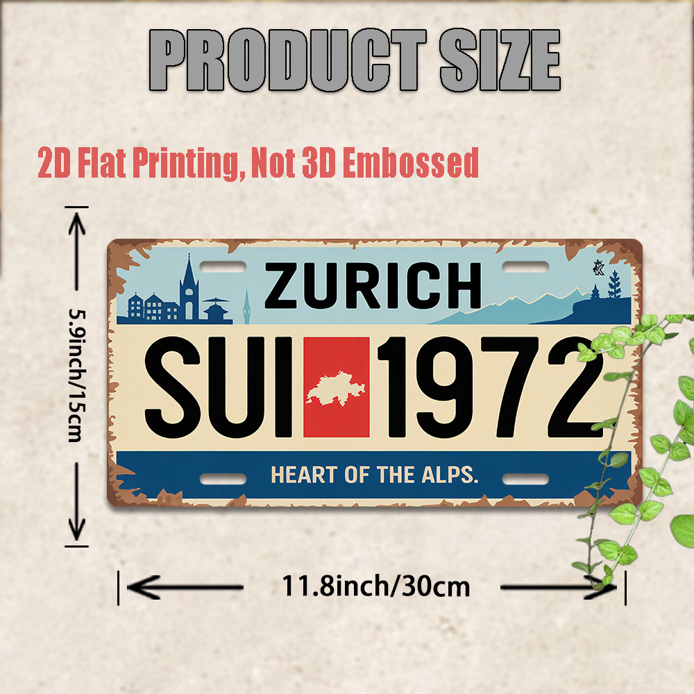 AL Sign - Vintage Durable Meta - огляд і ціна Home Decor Zurich