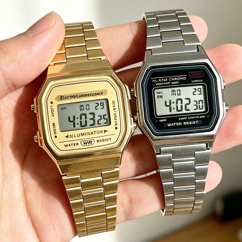F91W Band Watch Waterproof Ret - огляд і ціна Vintage Alarm Clock