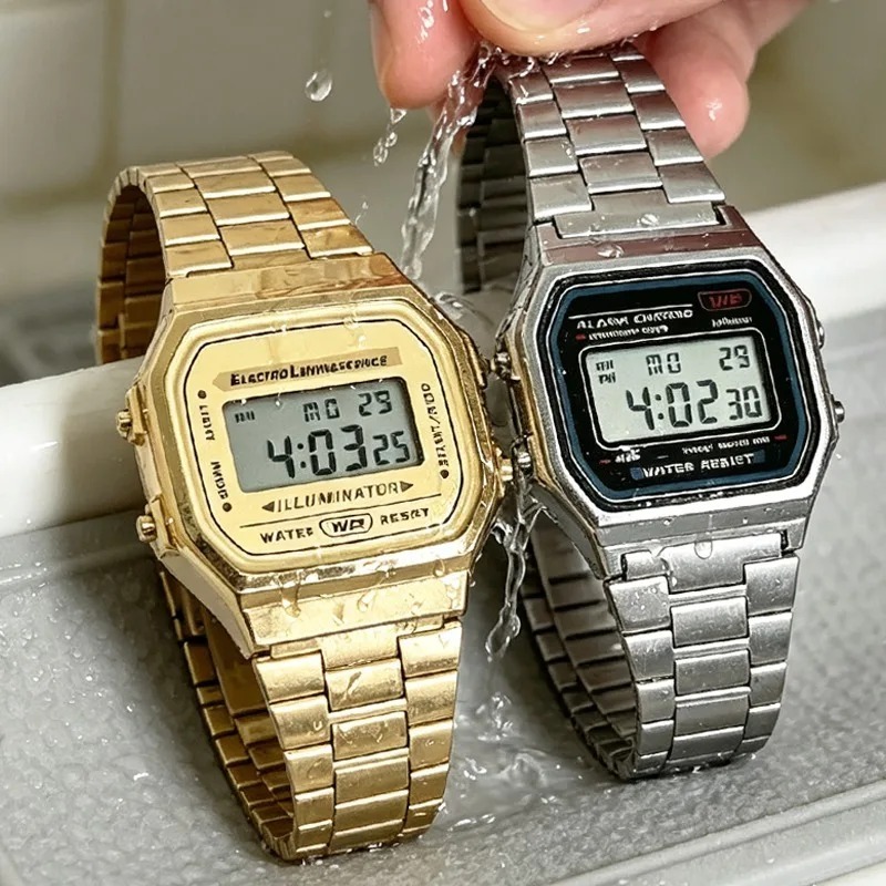 F91W Band Watch Waterproof Ret - огляд і ціна Vintage Alarm Clock