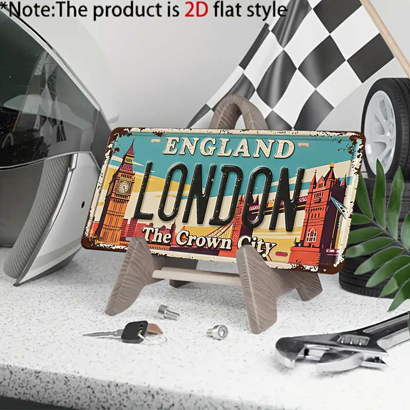 Vintage London Metal License P - огляд і ціна Home Decor London