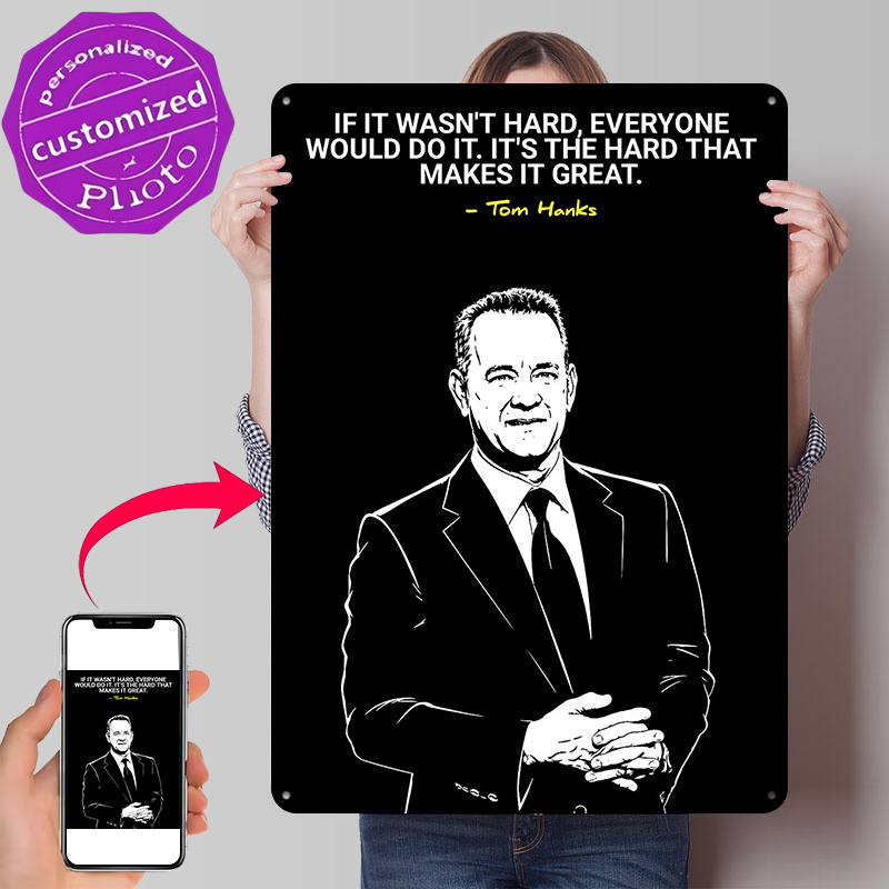 Tom Hanks Quote on Hard Work 3 - огляд і ціна Home Decor Quotes On Wall
