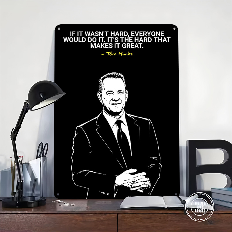 Tom Hanks Quote on Hard Work 3 - огляд і ціна Home Decor Quotes On Wall