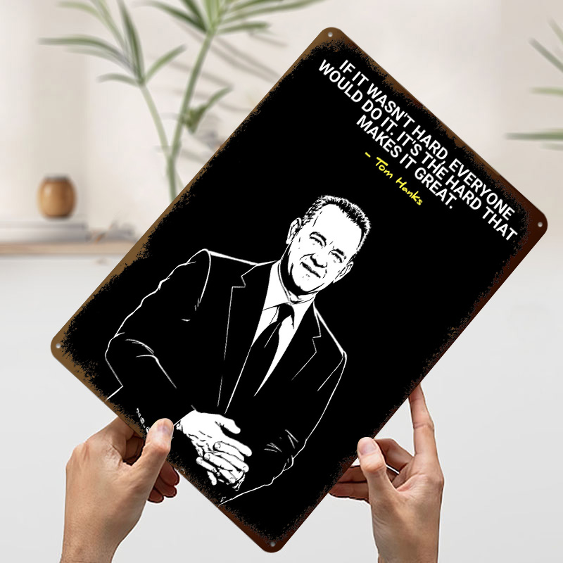 Tom Hanks Quote on Hard Work 3 - огляд і ціна Home Decor Quotes On Wall