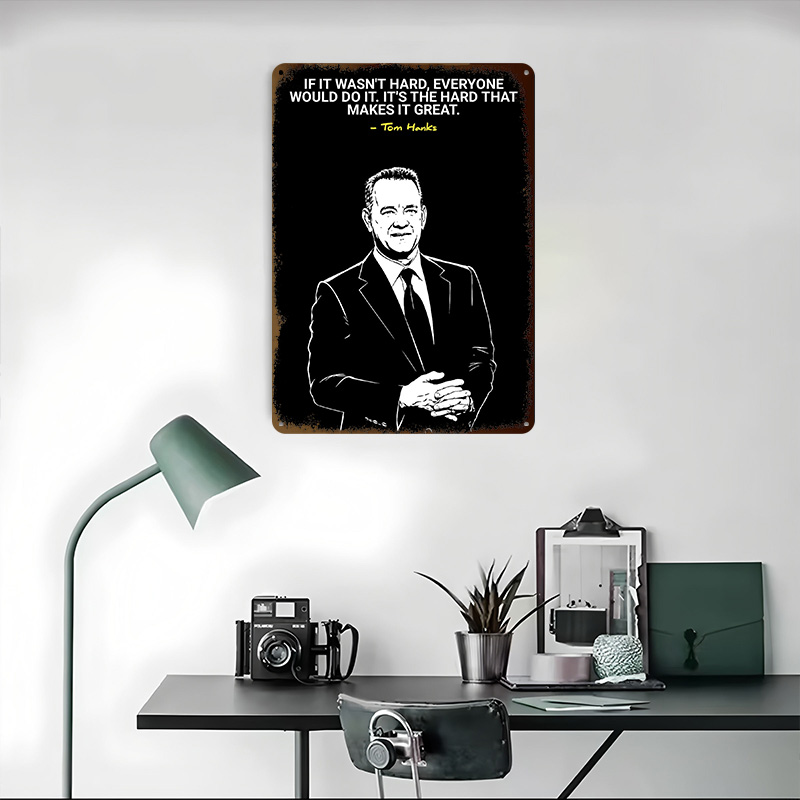 Tom Hanks Quote on Hard Work 3 - огляд і ціна Home Decor Quotes On Wall