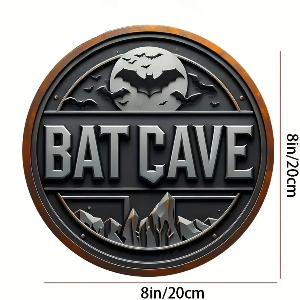 Vintage Batcave Metal Sign - 8 - огляд і ціна Home Decor Outside