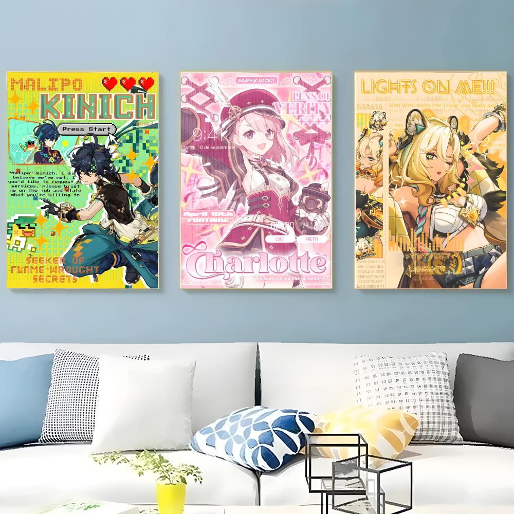 genshin magazine style Poster  - огляд і ціна Home Decor Magazine
