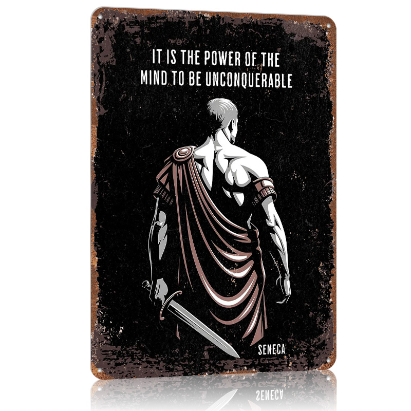Seneca Stoic Quote Metal Poste - огляд і ціна Home Decor Quotes On Wall