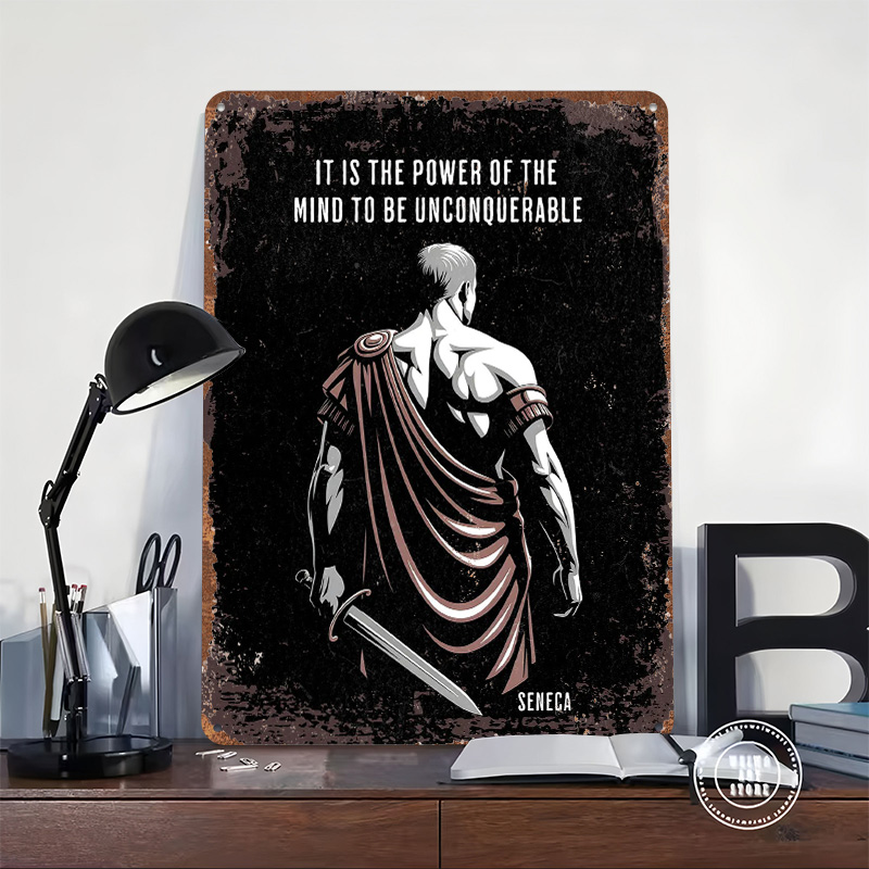 Seneca Stoic Quote Metal Poste - огляд і ціна Home Decor Quotes On Wall