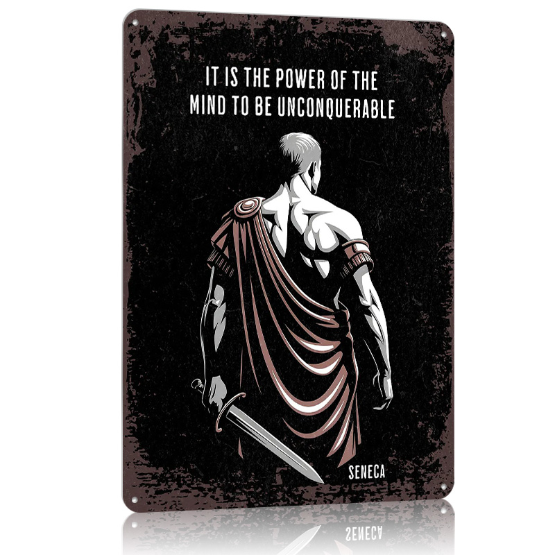 Seneca Stoic Quote Metal Poste - огляд і ціна Home Decor Quotes On Wall