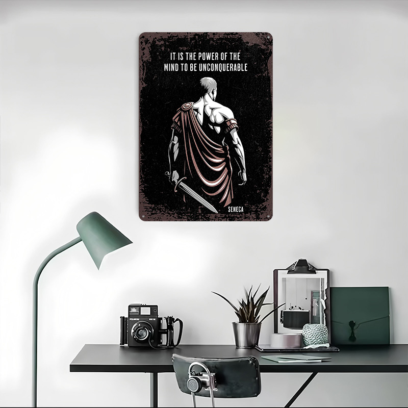 Seneca Stoic Quote Metal Poste - огляд і ціна Home Decor Quotes On Wall