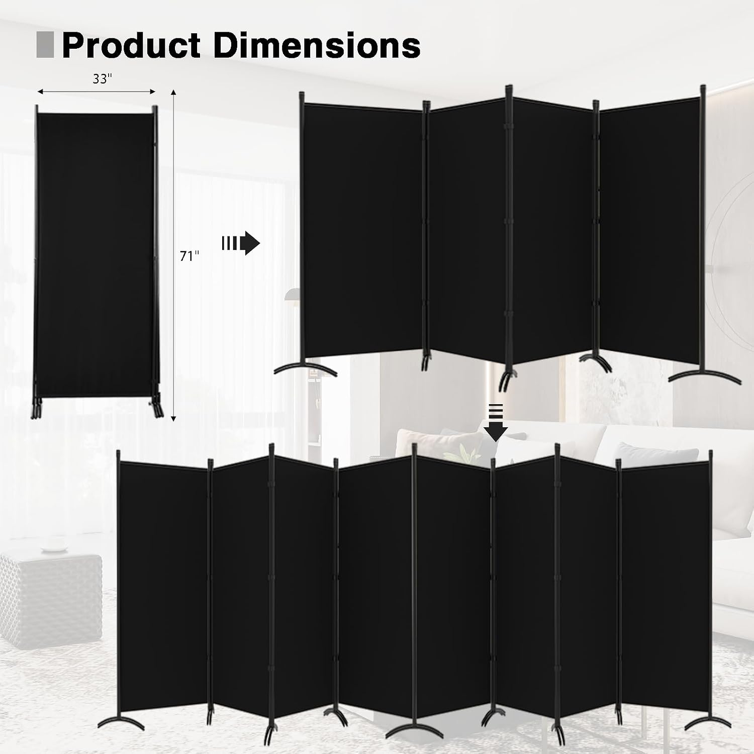 Room Divider-Folding Privacy S - огляд і ціна Room Divider Screen