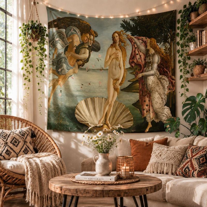 VIKAMA Wall Tapestry Boho Tige - огляд і ціна Home Decor Quotes On Wall