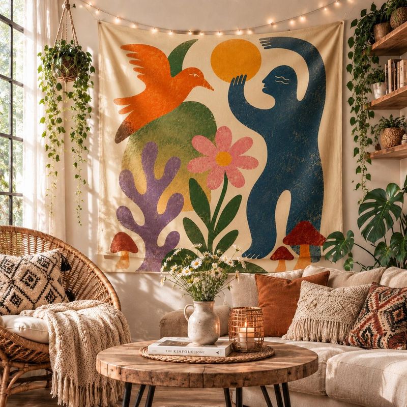 VIKAMA Wall Tapestry Boho Tige - огляд і ціна Home Decor Quotes On Wall