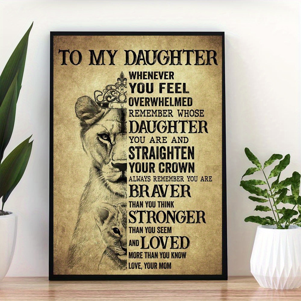 Canvas Painting Wild Lion Lett - огляд і ціна Home Decor Quotes On Wall