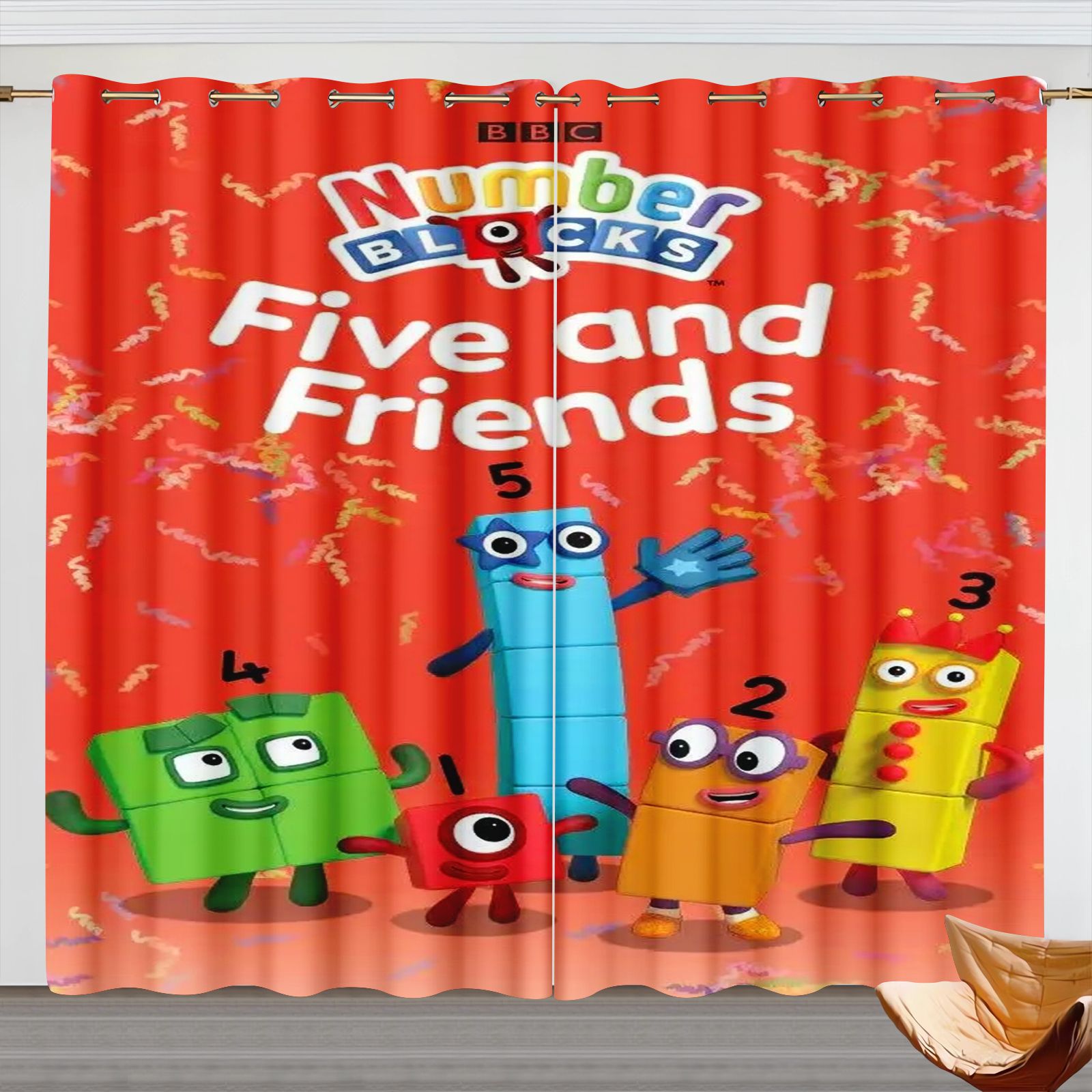 Numberblocks Cartoon Curtains, - огляд і ціна Home Decor Curtain