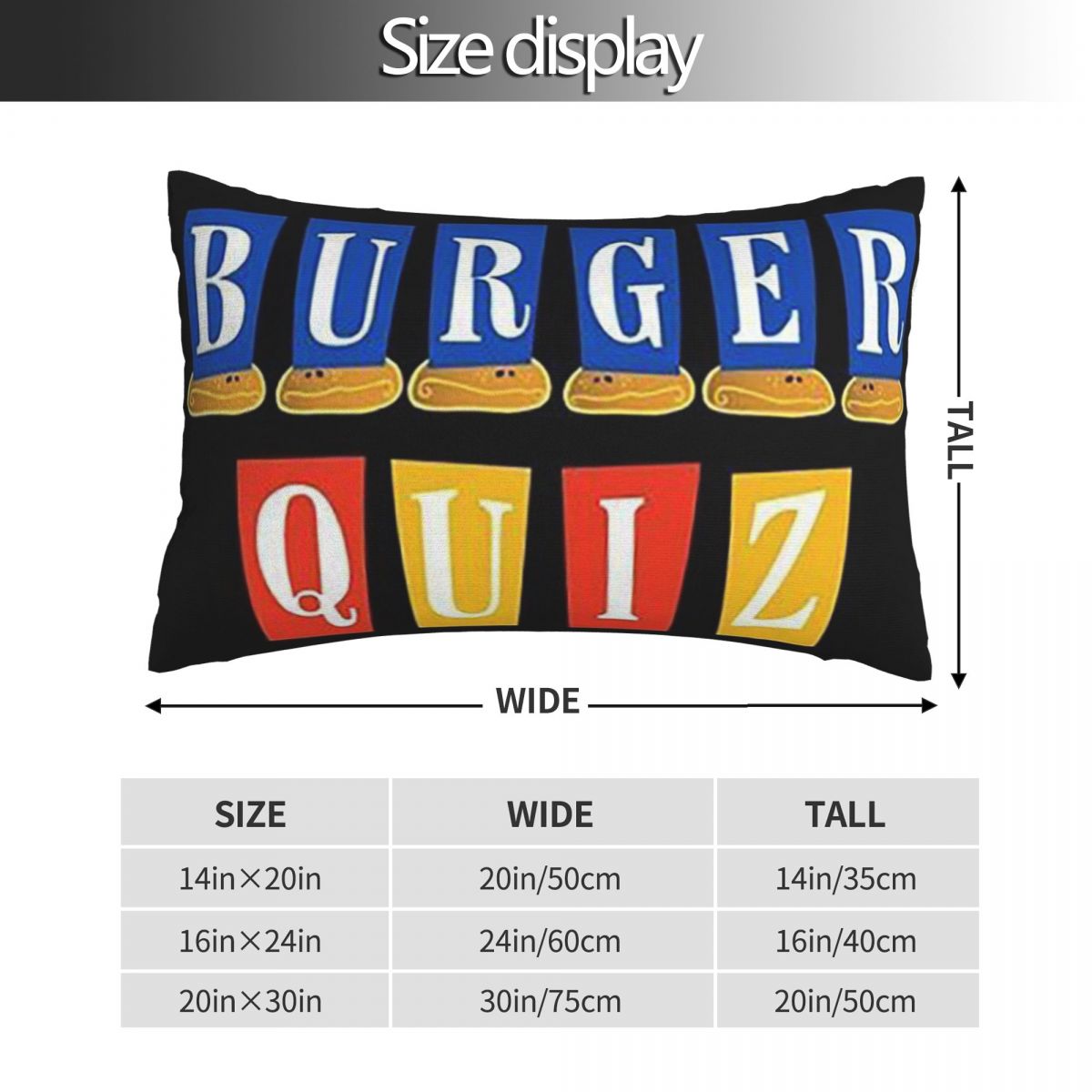 Burger Quiz New Logo Rectangle - огляд і ціна Home Decor Quiz