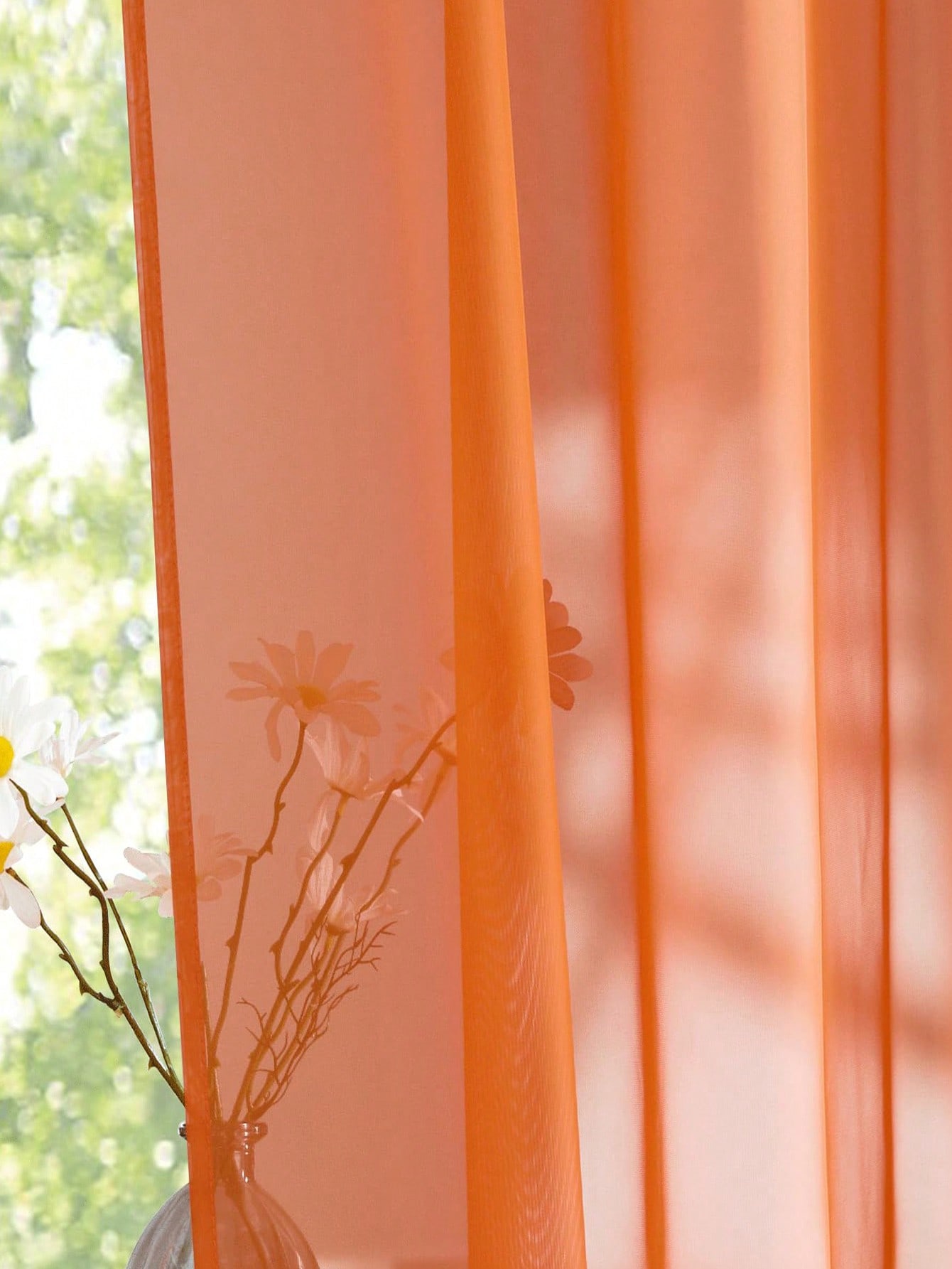 1pc Elegant Transparent Orange - огляд і ціна Home Decor Curtain