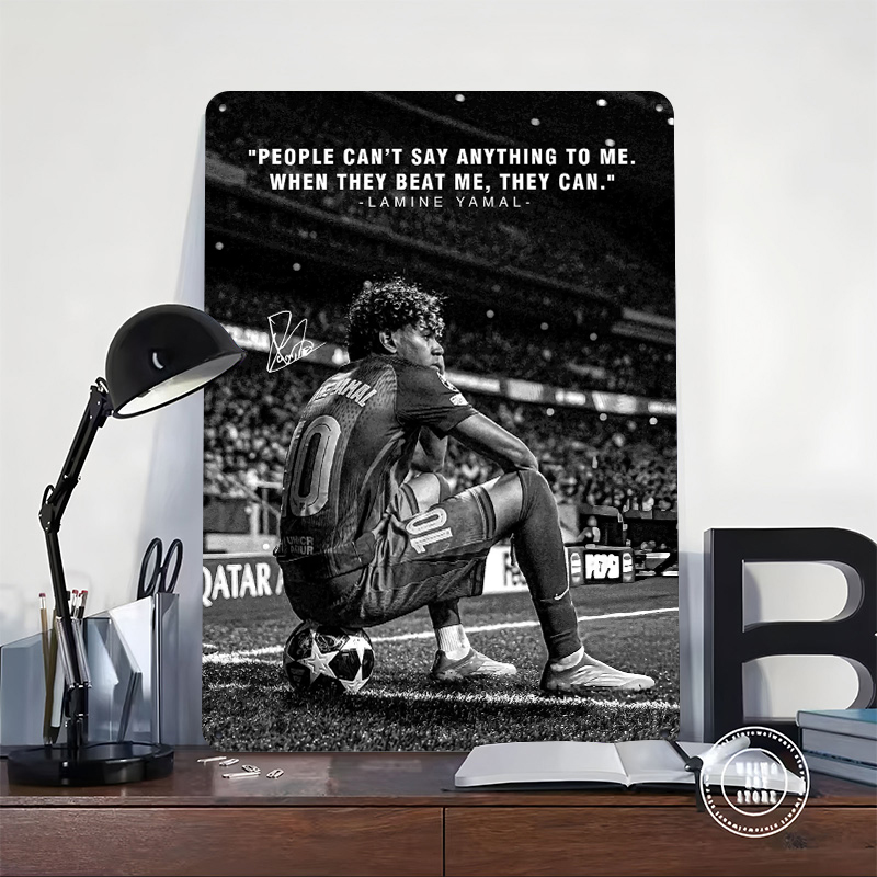 Lamine Yamal Quote on Soccer F - огляд і ціна Home Decor Quotes On Wall