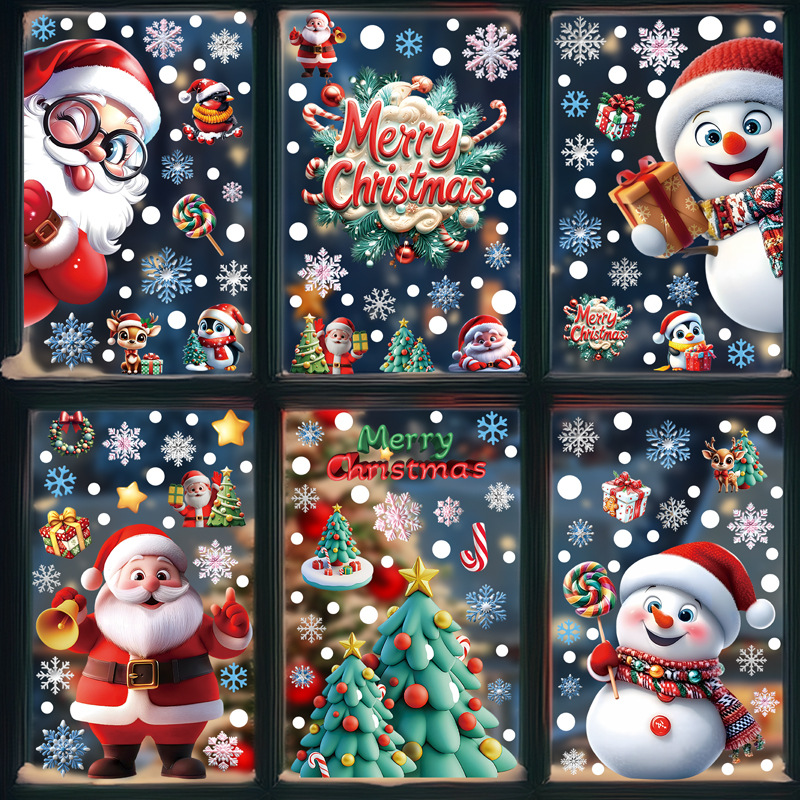 Christmas Festive PVC Static G - огляд і ціна Home Decor Xmas Tree