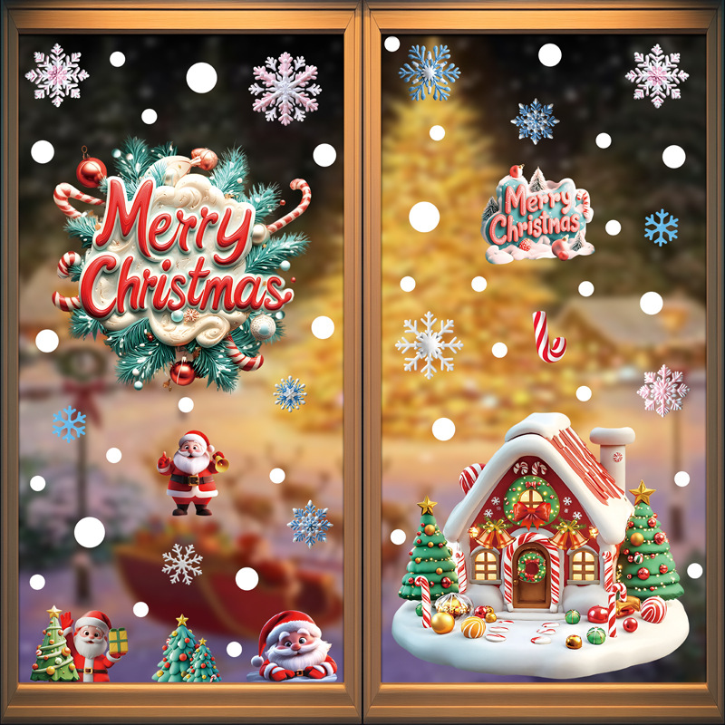 Christmas Festive PVC Static G - огляд і ціна Home Decor Xmas Tree