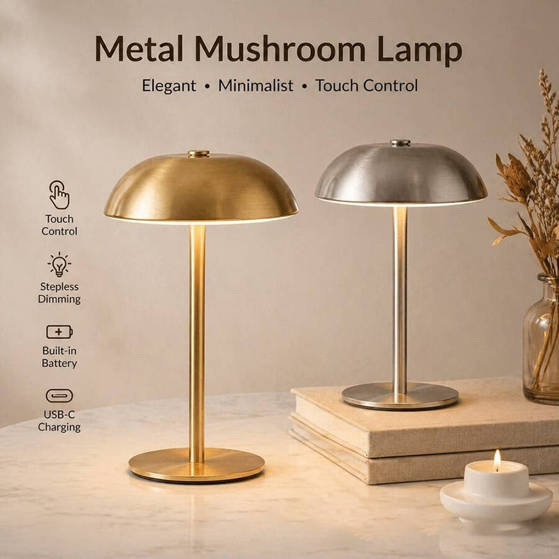 Cute Mushroom Table Lamp, Touc - огляд і ціна Home Decor Lamp