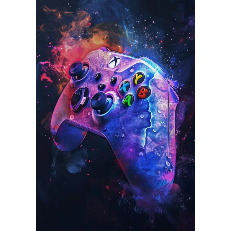 Watercolor Neon Video Game Pos - огляд і ціна Home Decor Xbox Games
