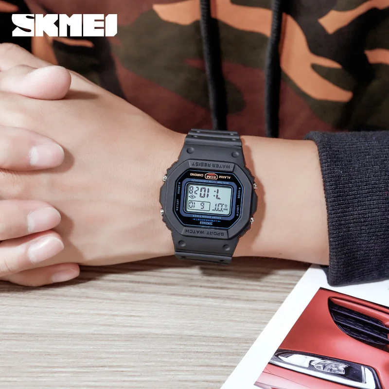 Skmei 1628 Military Digital Wa - огляд і ціна Vintage Alarm Clock