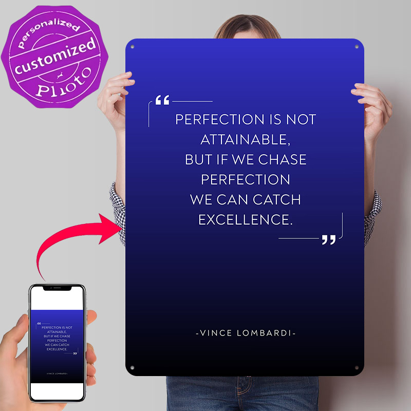 Vince Lombardi Quote on Perfec - огляд і ціна Home Decor Quotes On Wall